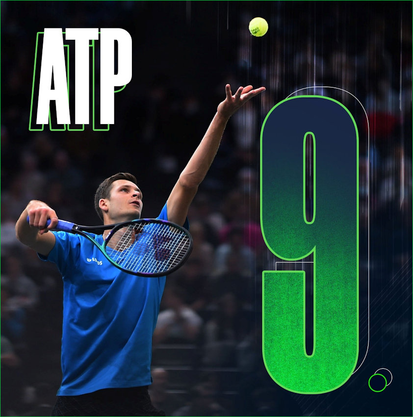 Hurkacz enters ATP Top 10