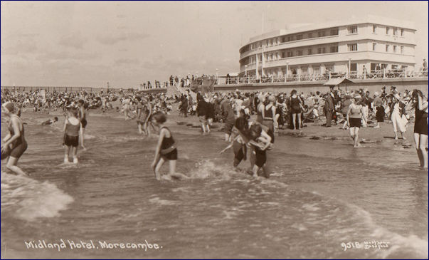 Midland Hotel Swimmers braving the sea